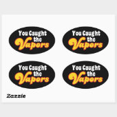 お前は蒸気を捕まえた 楕円形シール (シート)