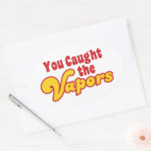 お前は蒸気を捕まえた 楕円形シール (封筒)