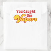 お前は蒸気を捕まえた 楕円形シール (バッグ)