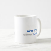 お前は裏地のシルバーシャツだ コーヒーマグカップ (正面右)