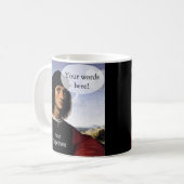 お前は言い過ぎだ コーヒーマグカップ (正面左)