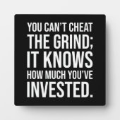 お前は計画を狂わせることはできないやる気を起こさせる- フォトプラーク (正面)