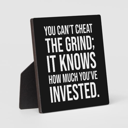 お前は計画を狂わせることはできないやる気を起こさせる- フォトプラーク (正面)