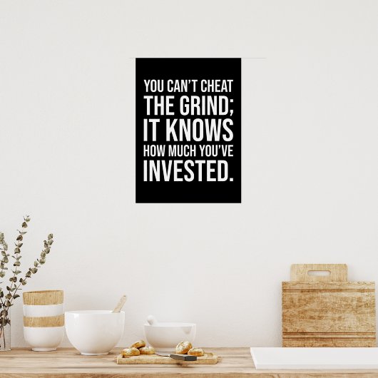 お前は計画を狂わせることはできないやる気を起こさせる- ポスター (キッチン)