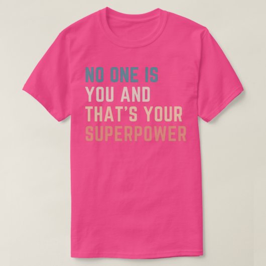 お前は誰でもないし、お前の超大国だ Tシャツ (デザイン正面)