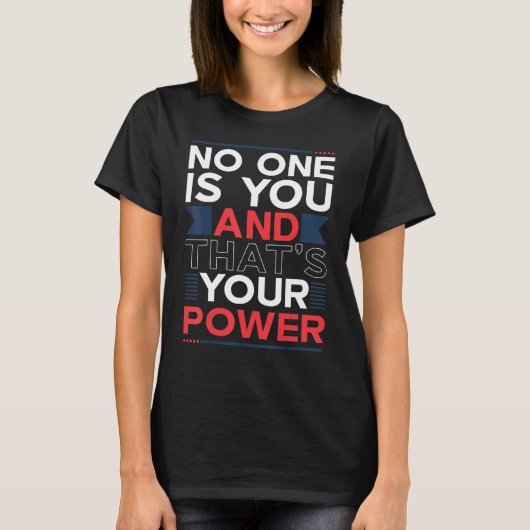 お前は誰もいないパワーやる気を起こさせるク Tシャツ (正面)