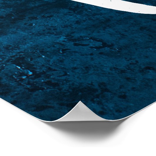 「お前は誰もいない」感動的引用文タイポグラフィ ポスター (角)