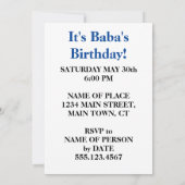 お前は賭けるぞパーティー招待状 招待状 (裏面)