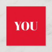 お前は赤の両面ミニマリストのロマンチックだ エンクロージャーカード (正面)