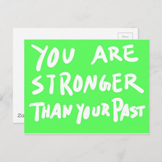 お前は過去引用文より強いやる気を起こさせる ポストカード (正面/裏面)