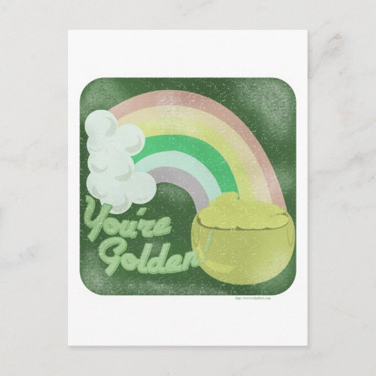 お前は金だ!ヴィンテージスタイル ポストカード (正面)