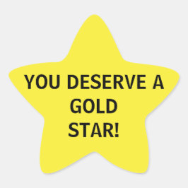 お前は金ゴールド星だ 星シール
