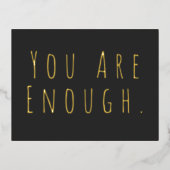 お前は金感動的箔はがき 箔招待状ポストカード (正面)