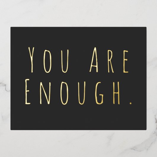 お前は金感動的箔はがき 箔招待状ポストカード (正面)