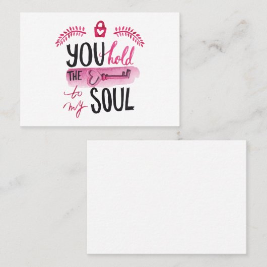 お前は鍵を持っている 名刺 (正面/裏面)