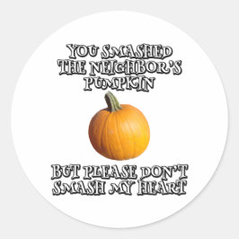 お前は隣のカボチャを叩き潰した ラウンドシール