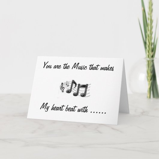 「お前は音楽だ」ハッピーバレンタインデー シーズンカード (正面)