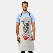 お前は食べだ エプロン (着用した状態)