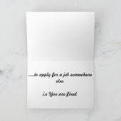 お前は首だ カード (内部)