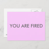 お前は首だ ポストカード (正面/裏面)