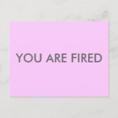 お前は首だ ポストカード (正面)