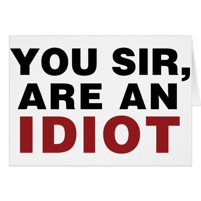 お前は馬鹿だ (正面横)