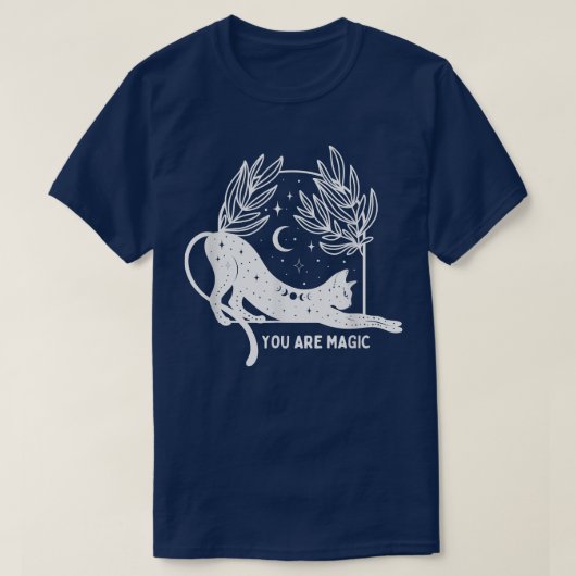 お前は魔法の魔猫の美学だ Tシャツ (デザイン正面)