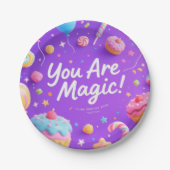 お前は魔法!」 お洒落パーティープレート ペーパープレート (正面)