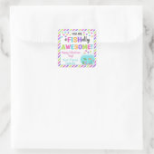 お前は魚の味方素晴らし子のバレンタインだ スクエアシール (バッグ)