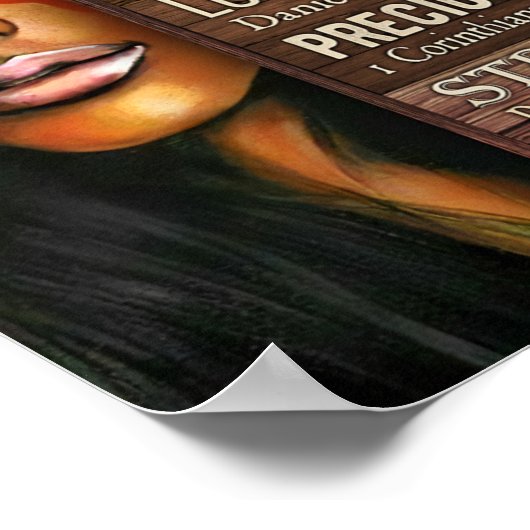 お前は黒人女性ユニークだと神は言う ポスター (角)