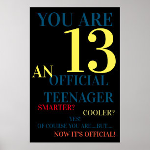 お前は13少年10代の若者の公式誕生日 ポスター