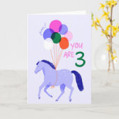 お前は3馬誕生日カード カード (黄色い花)