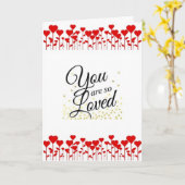 お前は*とても愛されている**それは*私たちの記念日だ* カード (黄色い花)