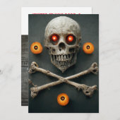 「お前もしに入れ、ハロウィーンの悪夢が待っている！」 招待状 (正面/裏面)