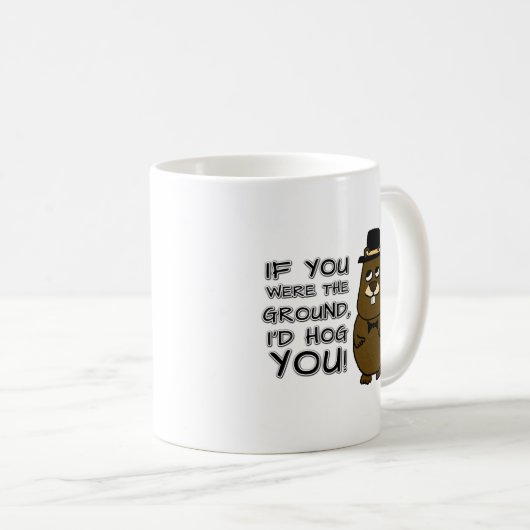 お前もしは地面だったぞ俺が豚だ！ コーヒーマグカップ (正面右)