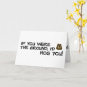 お前もしは地面に伏せてた、俺は豚だ! カード (黄色い花)