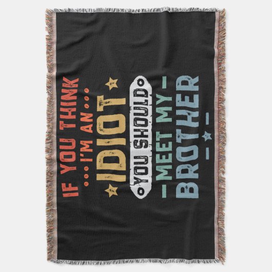 お前もしは考え俺の煮汁に会った方が馬鹿だ スローブランケット (正面縦)