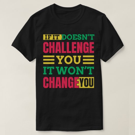 お前もしを変えないとは言えない Tシャツ (デザイン正面)