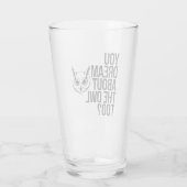 お前もフクロウの夢を？ タンブラーグラス (裏面)