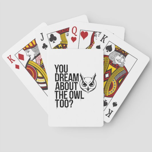 お前もフクロウの夢を？ トランプ (裏面)