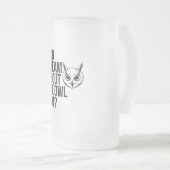 お前もフクロウの夢を？ フロストグラスビールジョッキ (正面右)