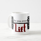 お前も仲間のバーベルを持ち上げるか? コーヒーマグカップ (正面左)