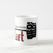 お前も仲間のバーベルを持ち上げるか? コーヒーマグカップ (中央)