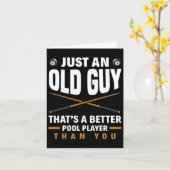 お前よりプールの方が良い年取った男だ カード (黄色い花)