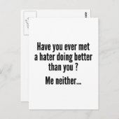 お前より上手くやっている人に会った事があるか? ポストカード (正面/裏面)