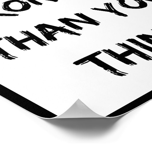 お前より強い考え引用文だ ポスター (角)