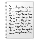 お前より強い考え!引用文 ノートブック (正面)