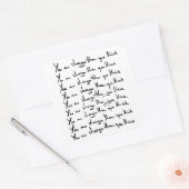 お前より強い!考え引用文 スクエアシール (封筒)