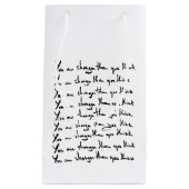 お前より強い！考え引用文 スモールペーパーバッグ (正面)