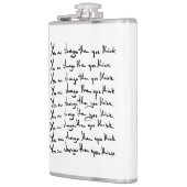 お前より強い！考え引用文 フラスク (左)